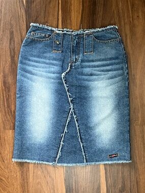 Vintage Y2K/90s DKNY Jeans denim midi skirt